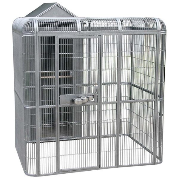 Indoor Parrot Aviary with Housing Area