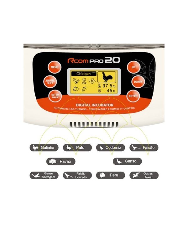 R-com Pro20 Egg Incubator Automatic